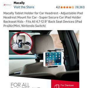 Tablet holder for car